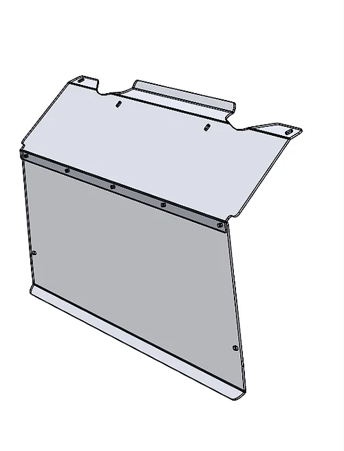 63-CM80 REAR Polycarbonate UTV Windshield