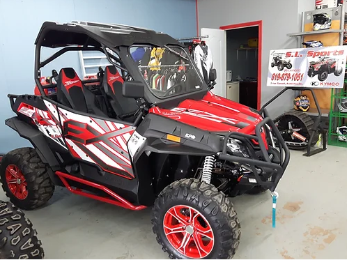 60-CN80 Aluminium Framed Glass UTV Windshield