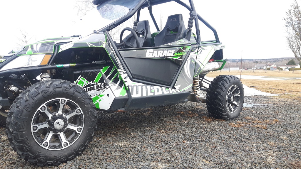 PO-W1-555 Panneaux de portes Arctic Cat Wildcat 1000 2012 à 2017