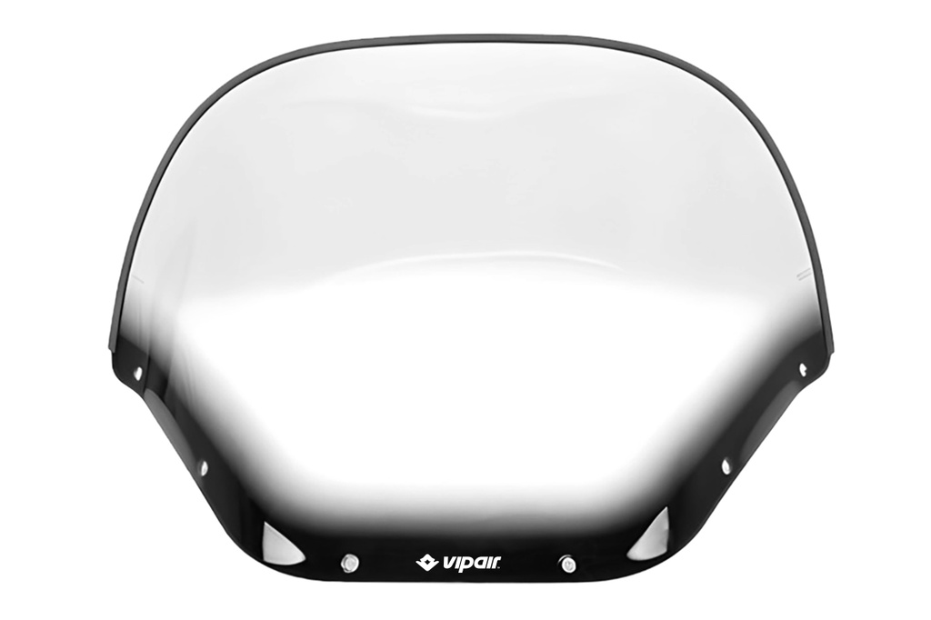 VI-999-XP Visière claire en polycarbonate 6 trous 16.5'' 