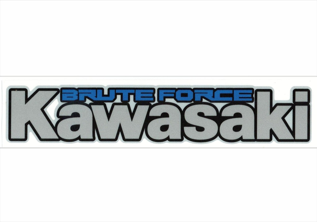 Autocollant Kawasaki Brute Force Bleu HR-03