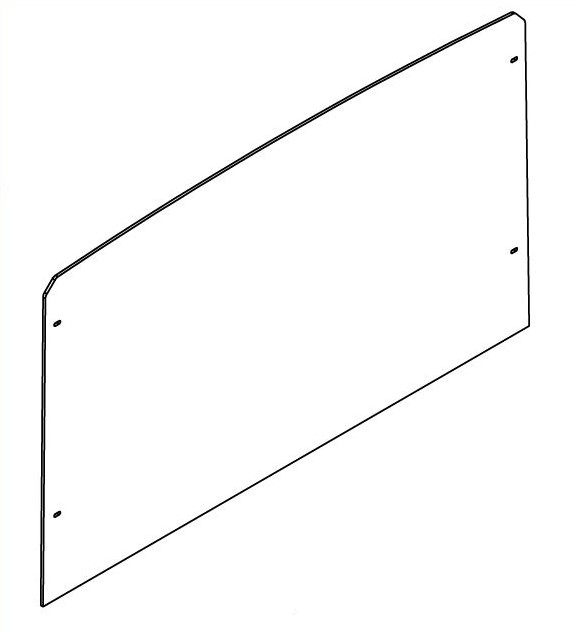 61-CU600 Full Polycarbonate Front Windshield - CFMOTO UFORCE 600