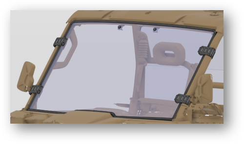 [59-SWFG-22-UTV Avant] 59-SWFG-22-UTV Polycarbonate Front Windshield - Segway Fugleman