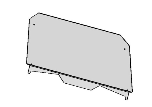 [61-PZ19] 61-PZ19 Pare-brise avant complet en polycarbonate - Polaris RZR XP 1000/Turbo