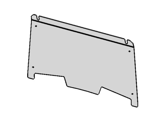 [61-PZT1] 61-PZT1 Full Polycarbonate Front Windshield - Polaris RZR Trail